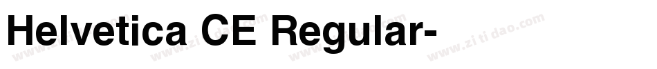 Helvetica CE Regular字体转换